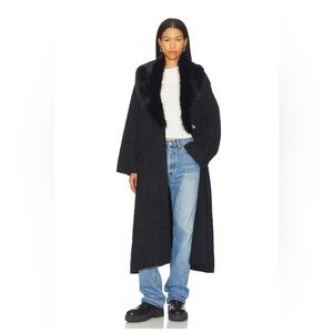 NWOT FREE PEOPLE Twiced Love Coatigan in Solid Black Size XL